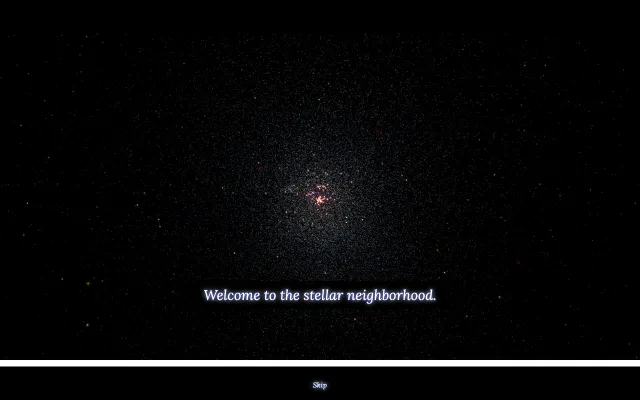 Screenshot of the 100,000 Stars website