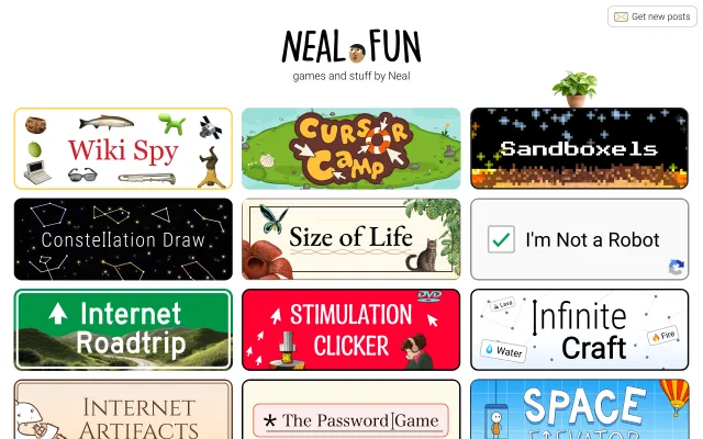 Screenshot of the Neal.fun website