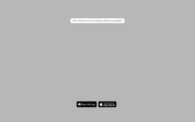 Screenshot of the Patatap website